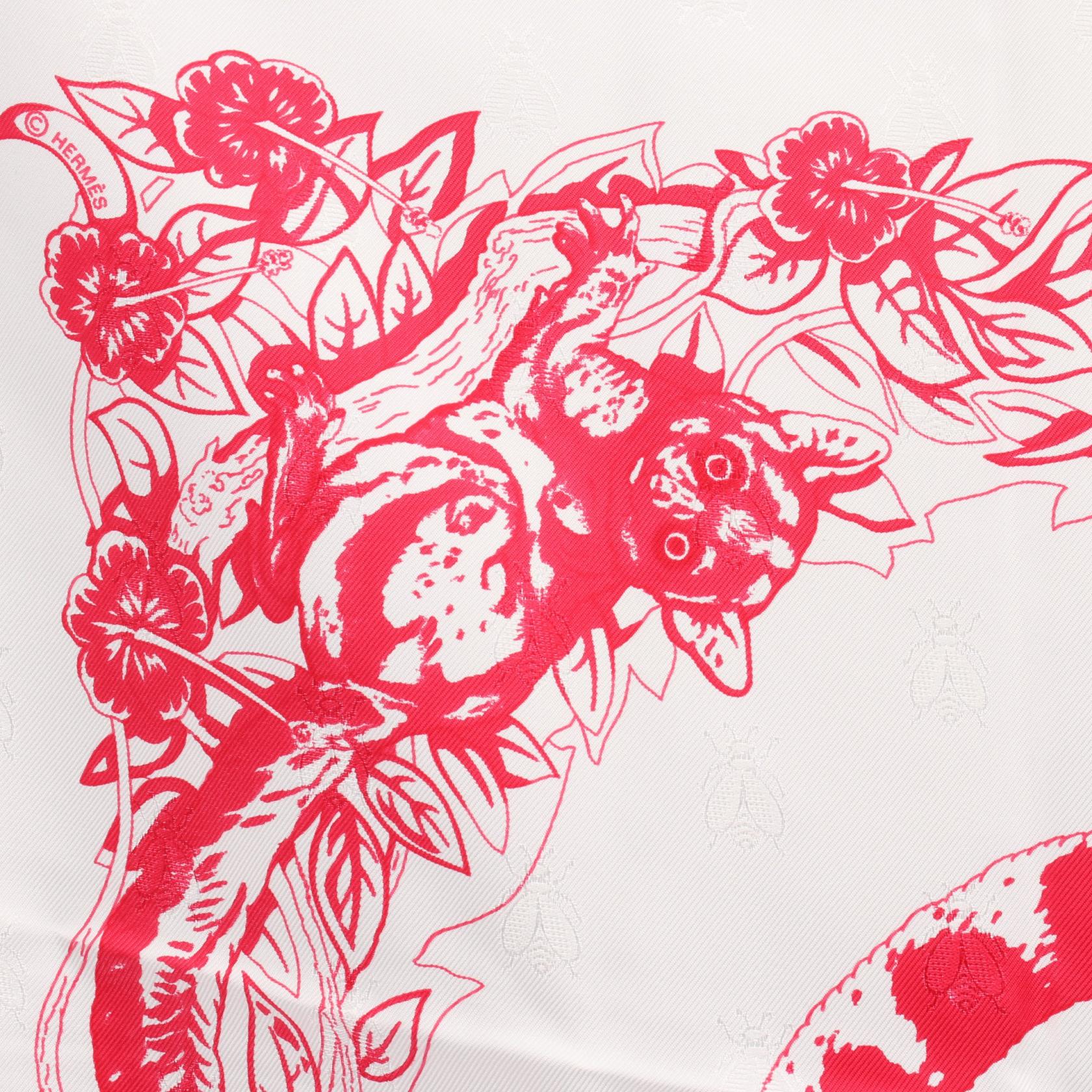 Hermes Carre90 Jungle Love Silk Scarf