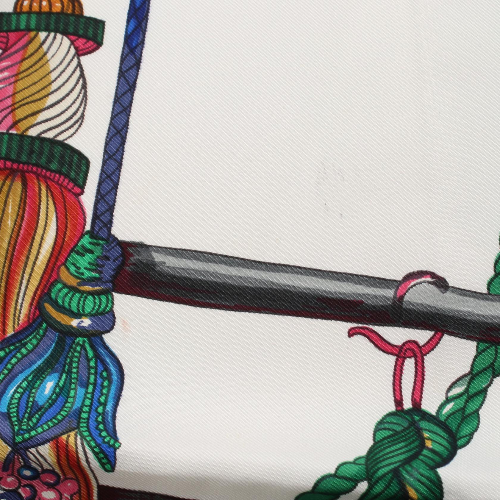 Hermes Carre90 Pasementerie Silk Scarf