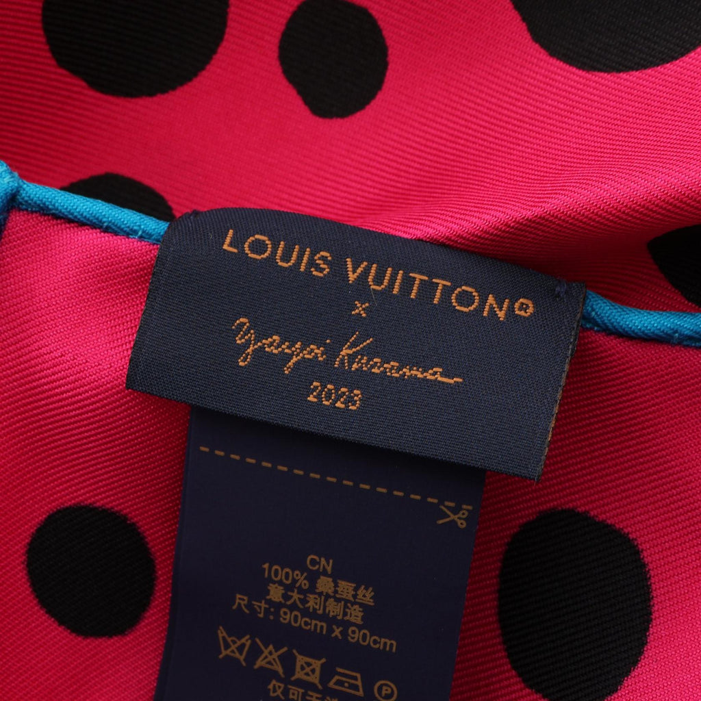 Louis Vuitton Yayoi Kusama Carre 90 Pumpkin Silk Scarf