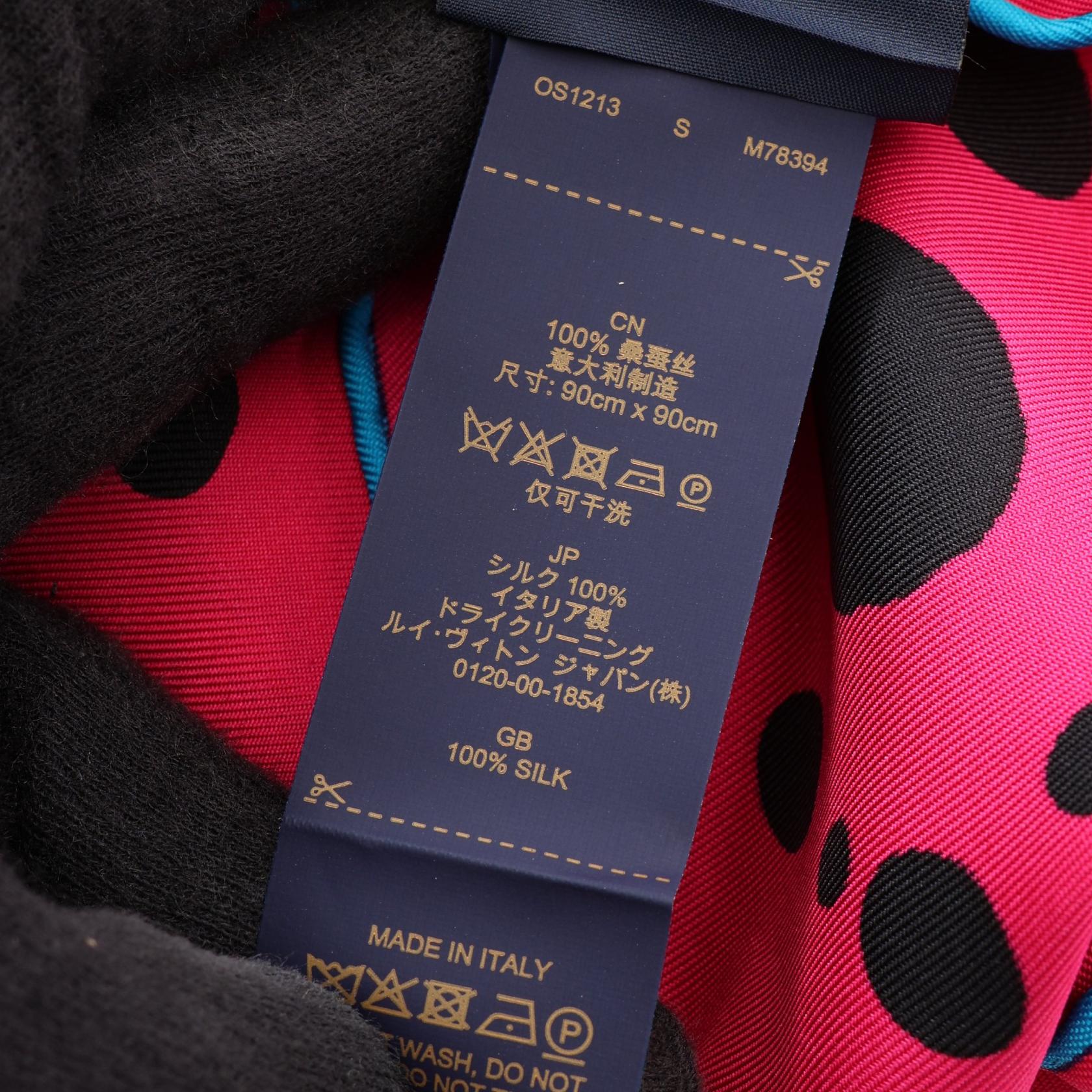 Louis Vuitton Yayoi Kusama Carre 90 Pumpkin Silk Scarf