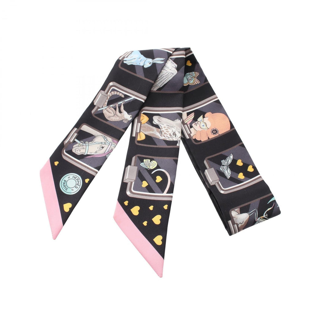 Hermes Twilly HERMES STORY Silk Scarf