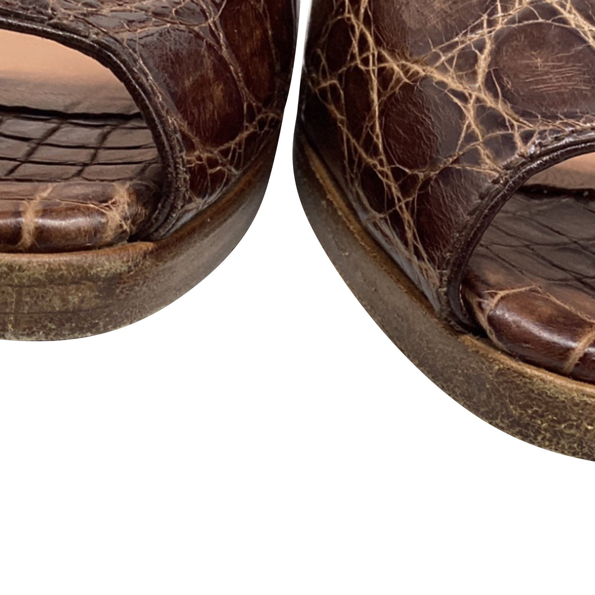 Women's Alaïa Open Toe High Heels in Animal Print Leather