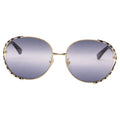 Gucci GG0595S Bamboo Round-Framed Sunglasses in Gold Metal