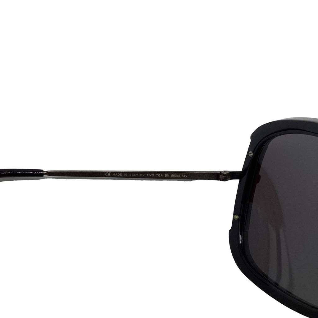 Bottega Veneta Square Sunglasses in Black Metal