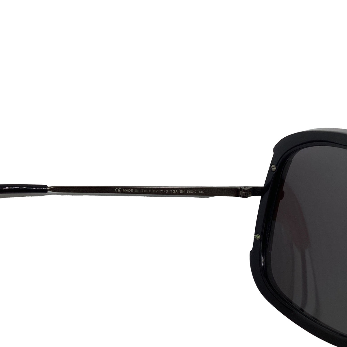 Bottega Veneta Square Sunglasses in Black Metal