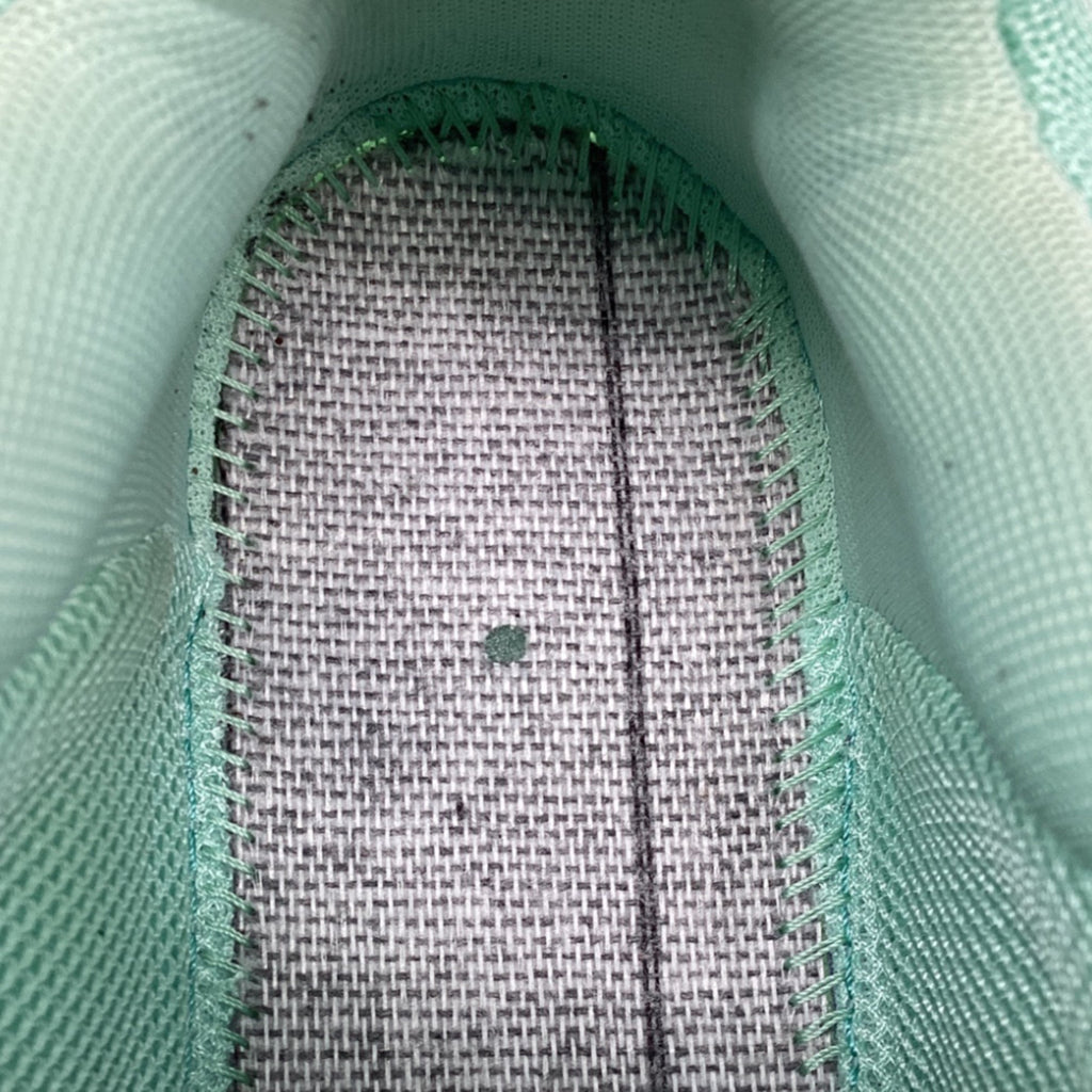 Women's Balenciaga Triple S Clear Sole Sneakers in Mint Polyester