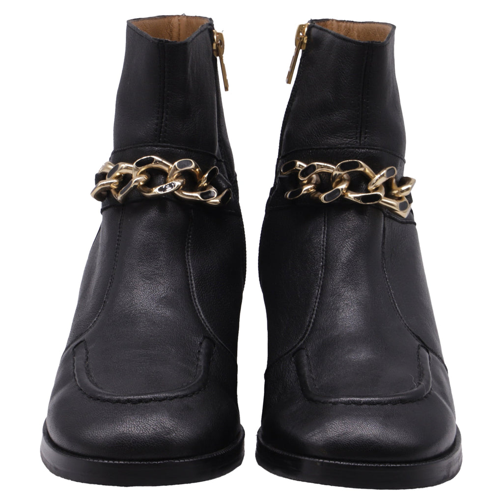 Women's See by Chloé Mahe Ankle Boots in Black Leather