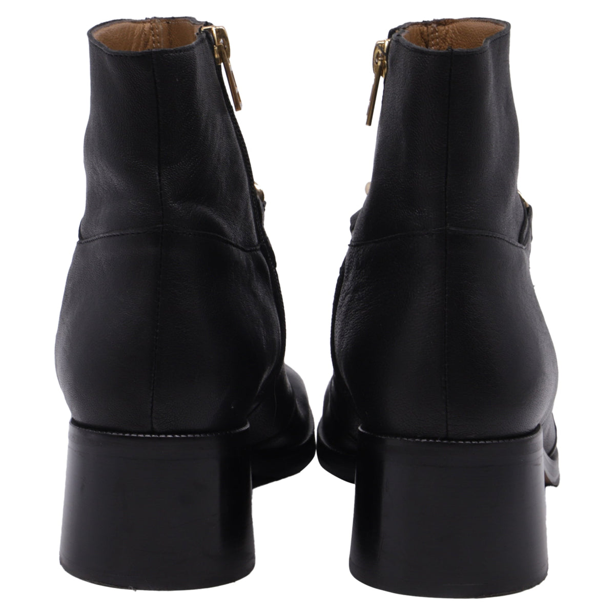 Women's See by Chloé Mahe Ankle Boots in Black Leather