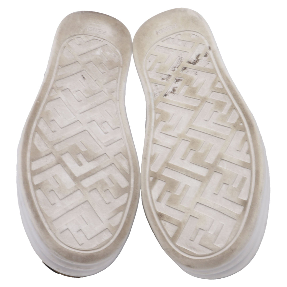 Women's Fendi Rise Brand-Pattern Stretch-Woven Low-Top Skate Shoes in Brown Canvas