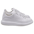 Men's Alexander McQueen Oversized Platform Sneakers in White Leather
