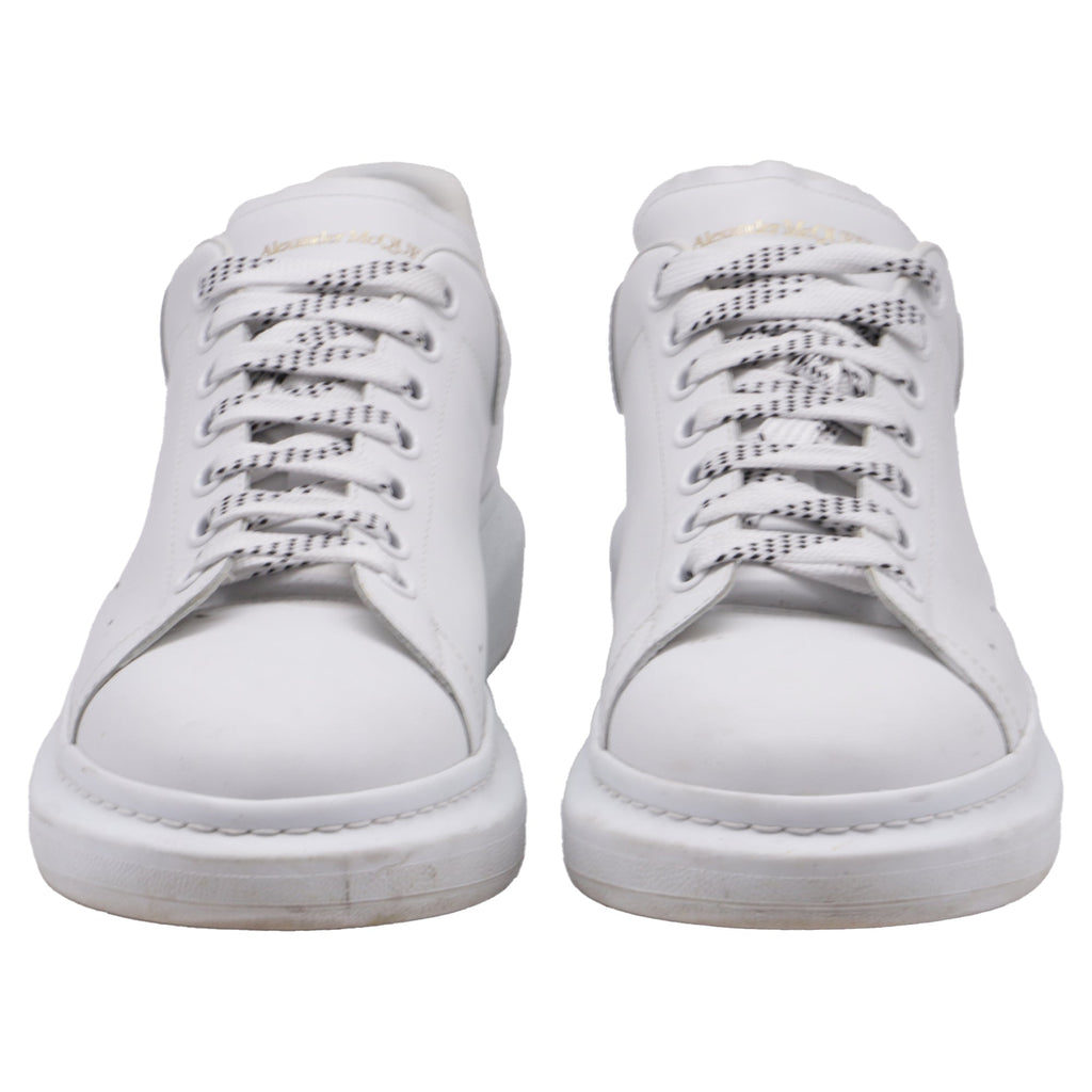 Men's Alexander McQueen Oversized Platform Sneakers in White Leather