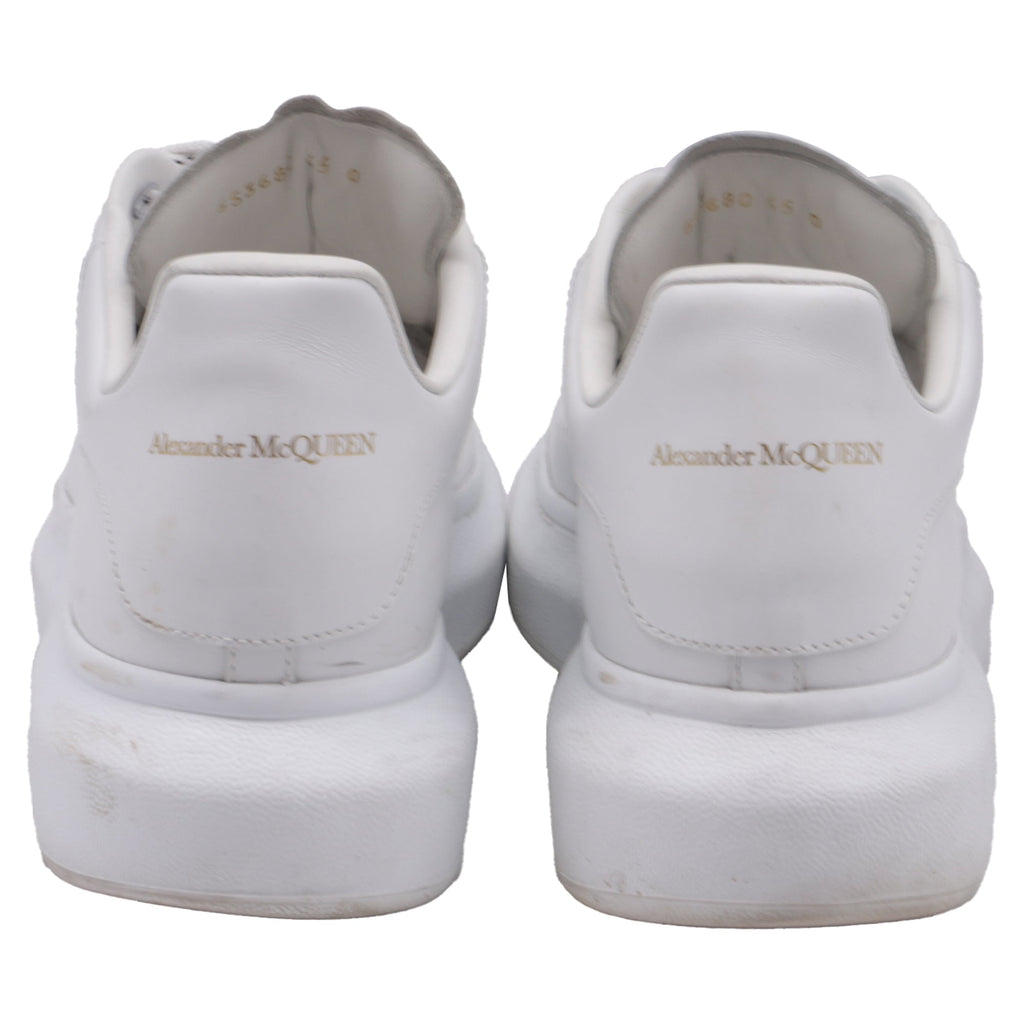 Men's Alexander McQueen Oversized Platform Sneakers in White Leather