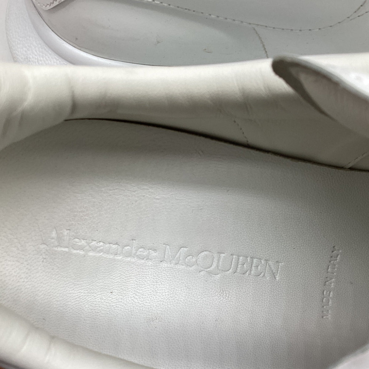 Men's Alexander McQueen Oversized Platform Sneakers in White Leather