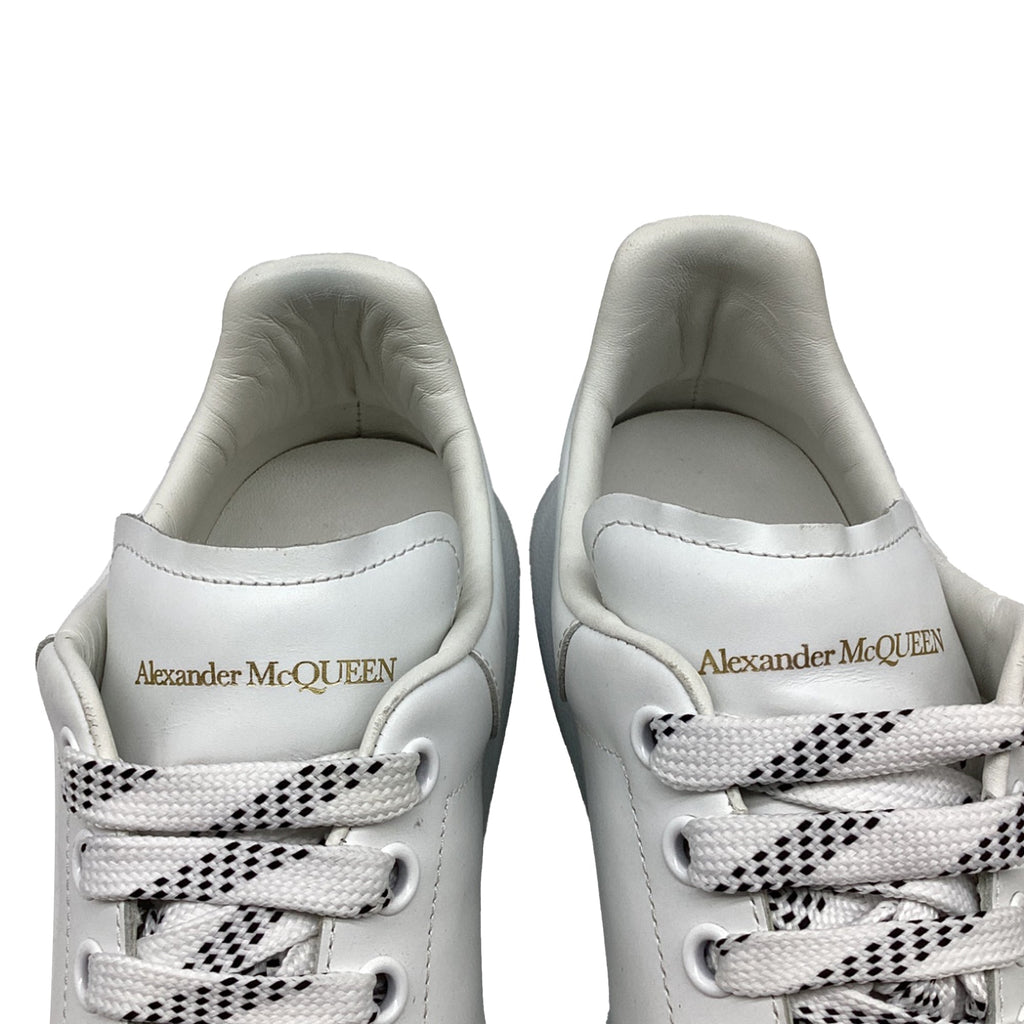 Men's Alexander McQueen Oversized Platform Sneakers in White Leather
