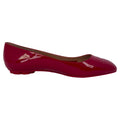 Women's Salvatore Ferragamo Horsebit Ballet Flats in Burgundy Patent Leather