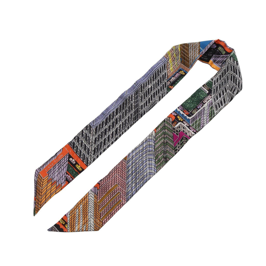 Hermes Twilly PANTIN CITY Silk Scarf