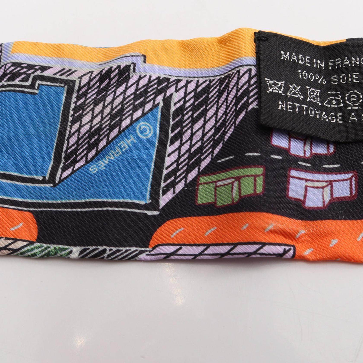 Hermes Twilly PANTIN CITY Silk Scarf