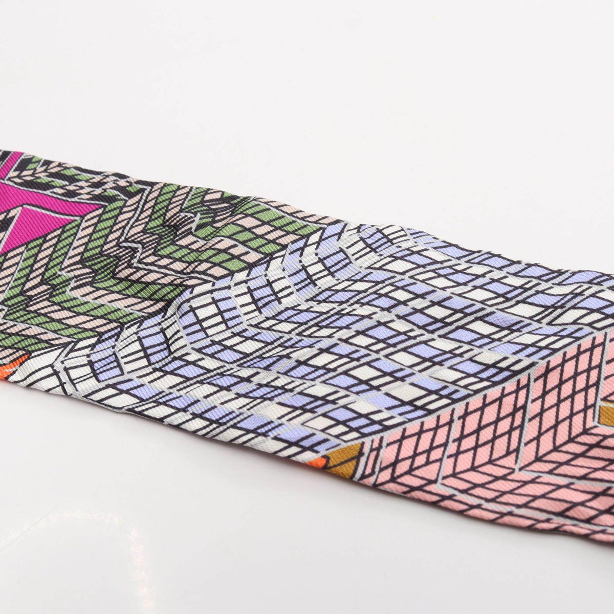 Hermes Twilly PANTIN CITY Silk Scarf