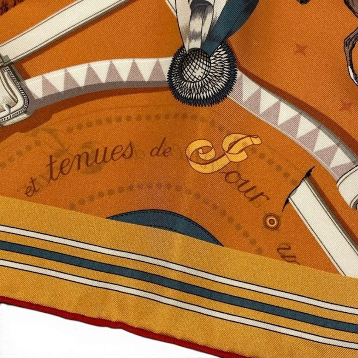 Hermes Carre90 Double Face Silk Scarf