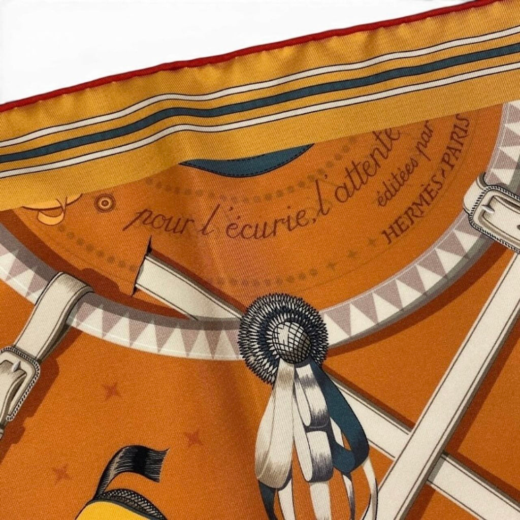 Hermes Carre90 Double Face Silk Scarf