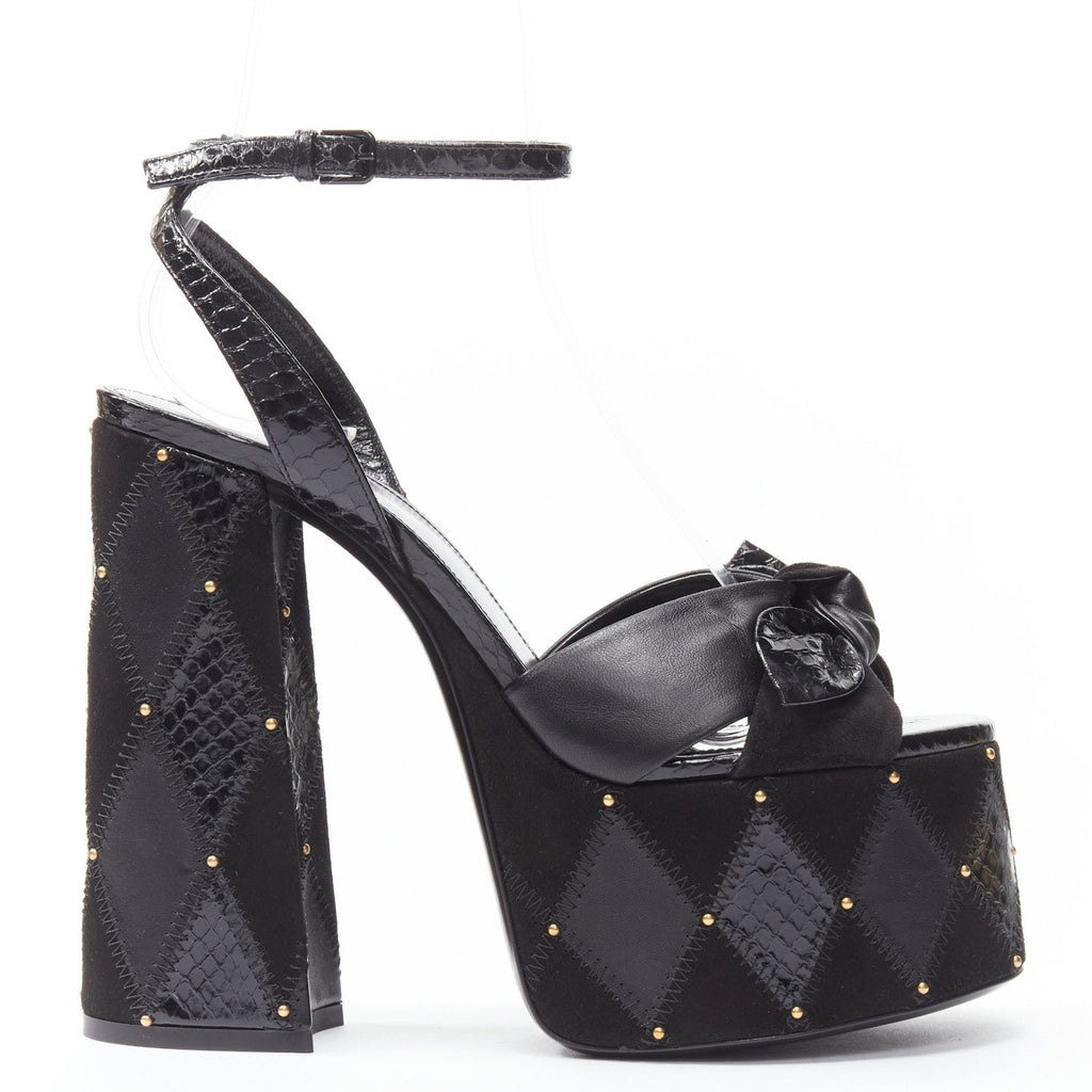 Women's Saint Laurent Paige Patchwork Stud Sandals