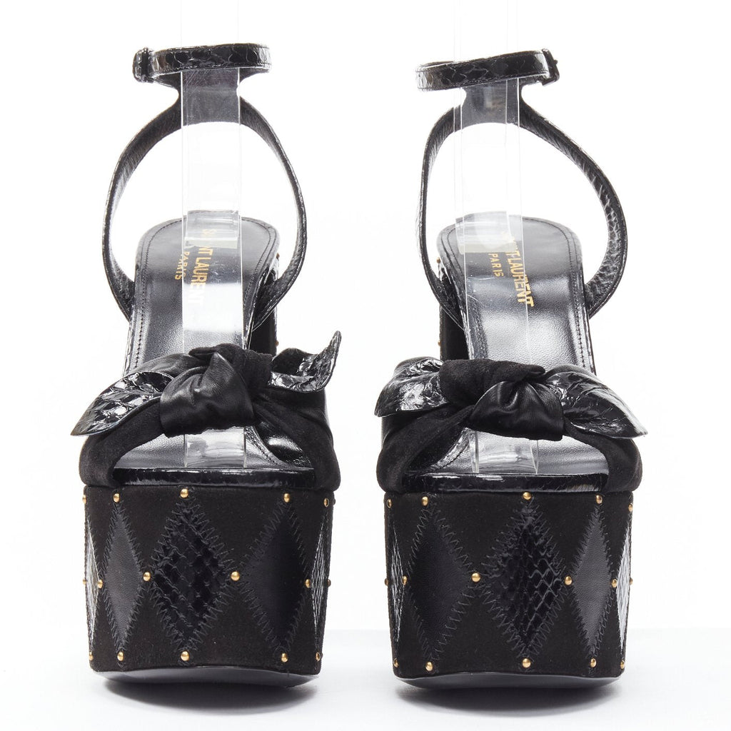 Women's Saint Laurent Paige Patchwork Stud Sandals