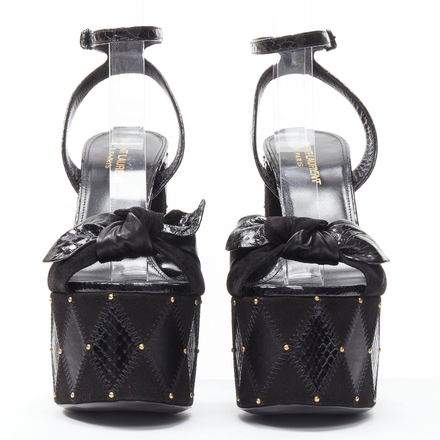 Women's Saint Laurent Paige Patchwork Stud Sandals