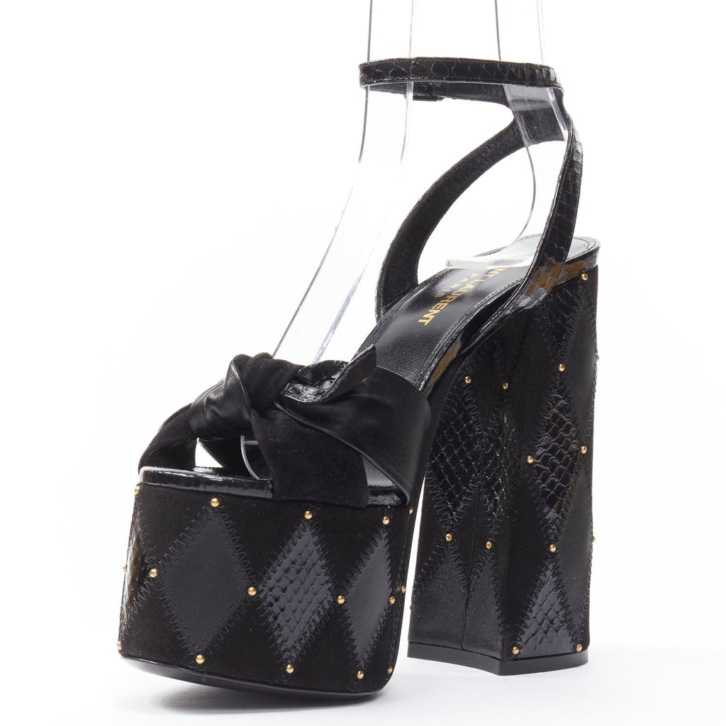 Women's Saint Laurent Paige Patchwork Stud Sandals