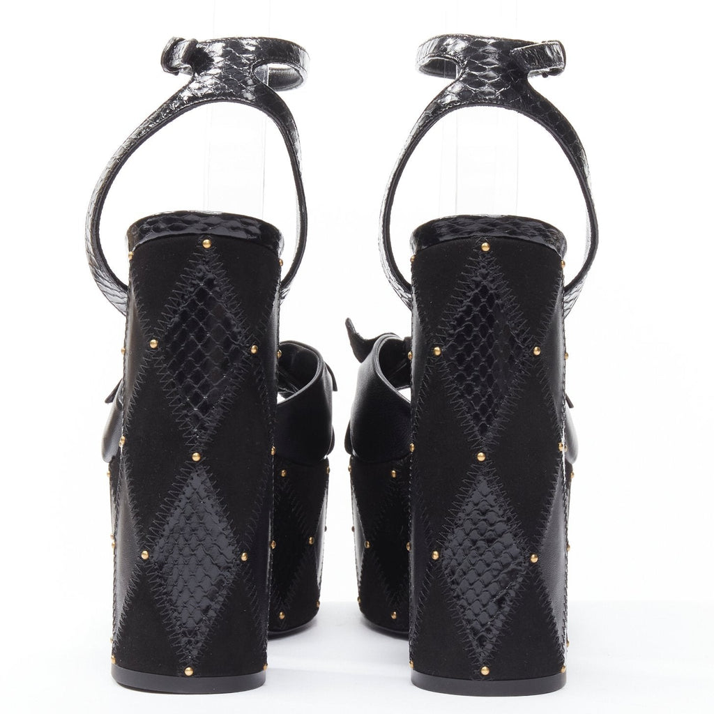 Women's Saint Laurent Paige Patchwork Stud Sandals