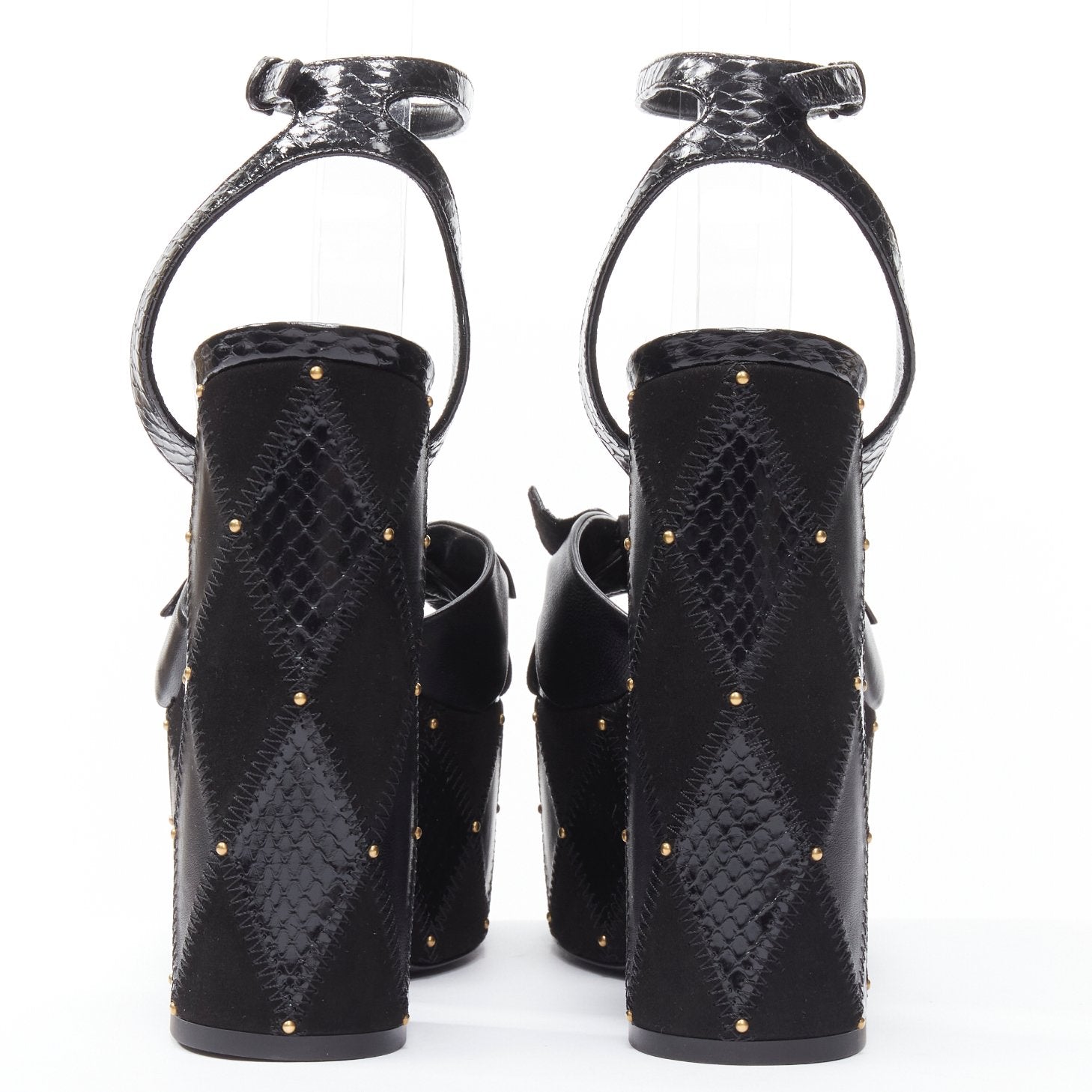 Women's Saint Laurent Paige Patchwork Stud Sandals