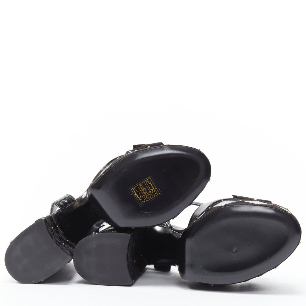 Women's Saint Laurent Paige Patchwork Stud Sandals