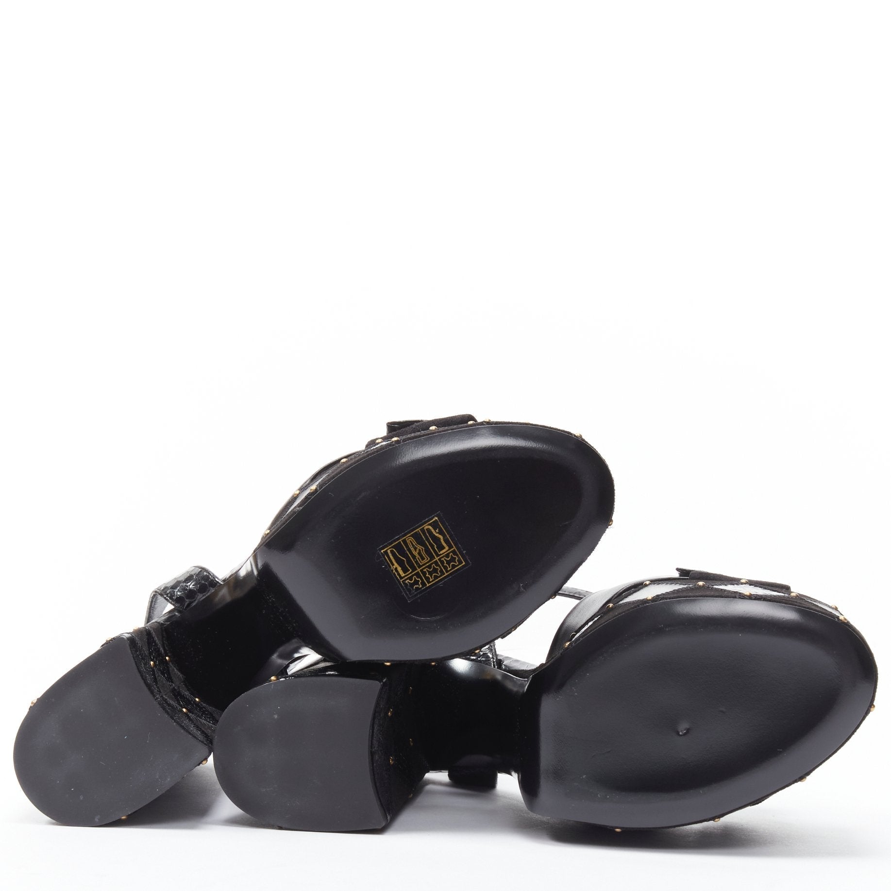 Women's Saint Laurent Paige Patchwork Stud Sandals