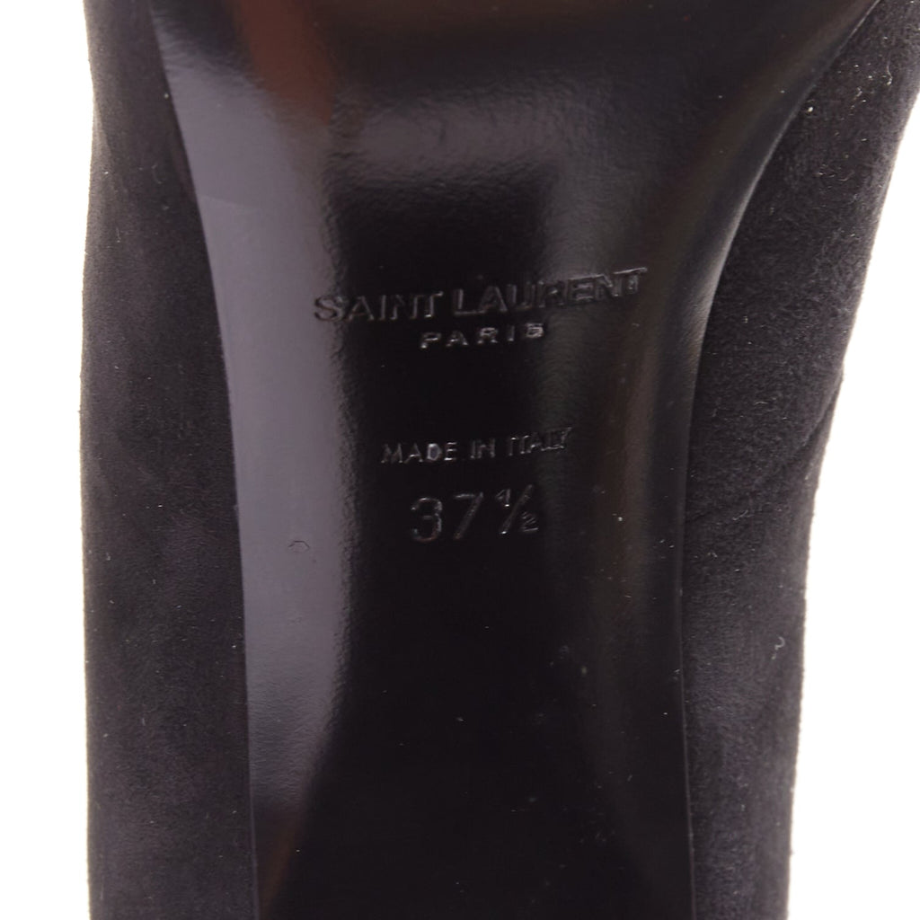 Women's Saint Laurent Suede Leather Mary Jane Pumps