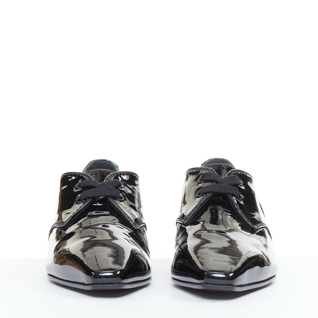 Women's Chanel 2018 Patent Pointed Oxford