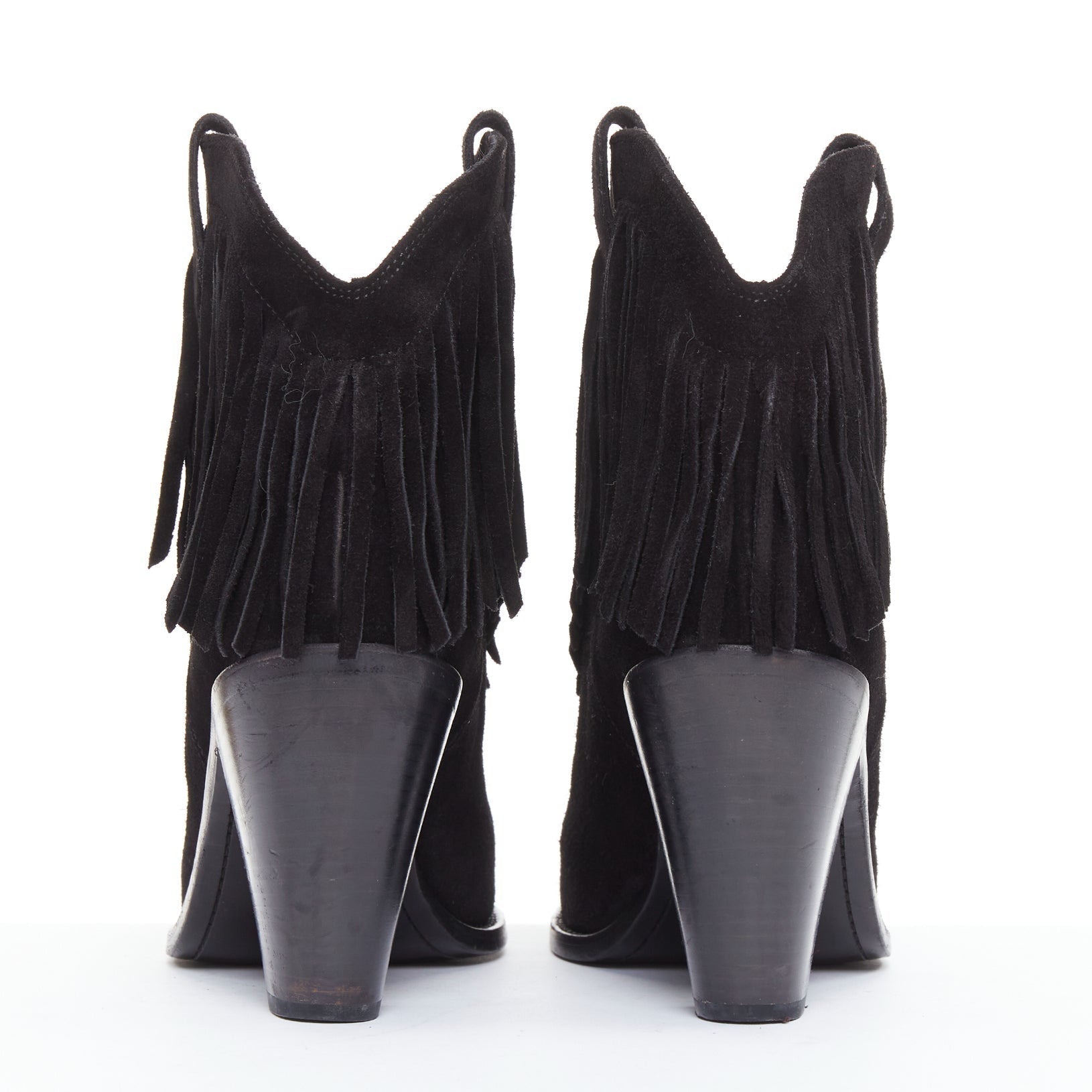 Women's Saint Laurent Curtis Suede Western Boots