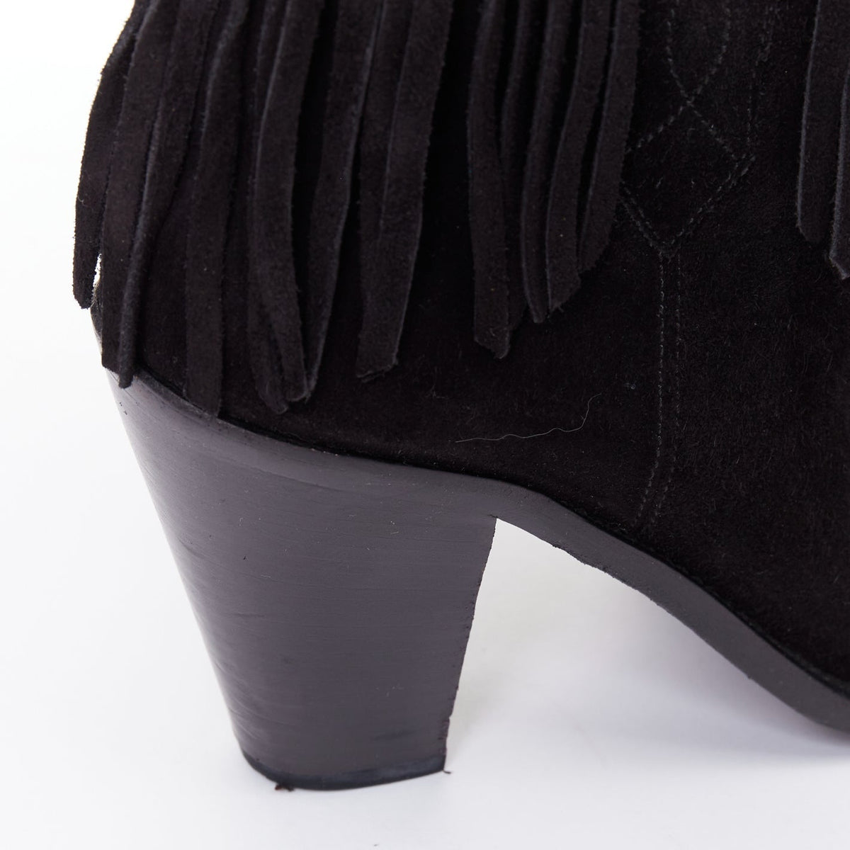 Women's Saint Laurent Curtis Suede Western Boots