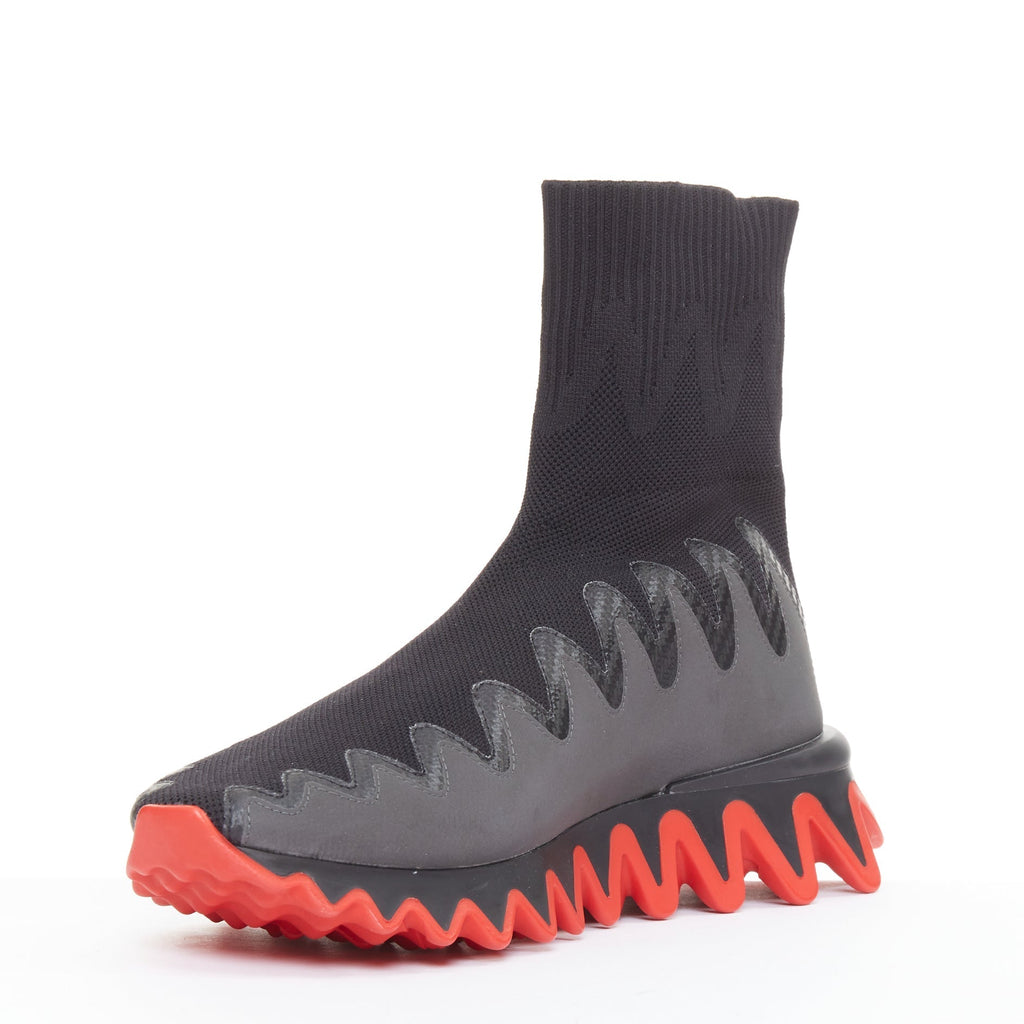 Men's Christian Louboutin Sock Ankle Sneaker