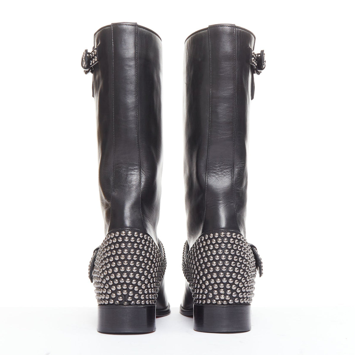Women's Christian Louboutin Studded Wedged Boots