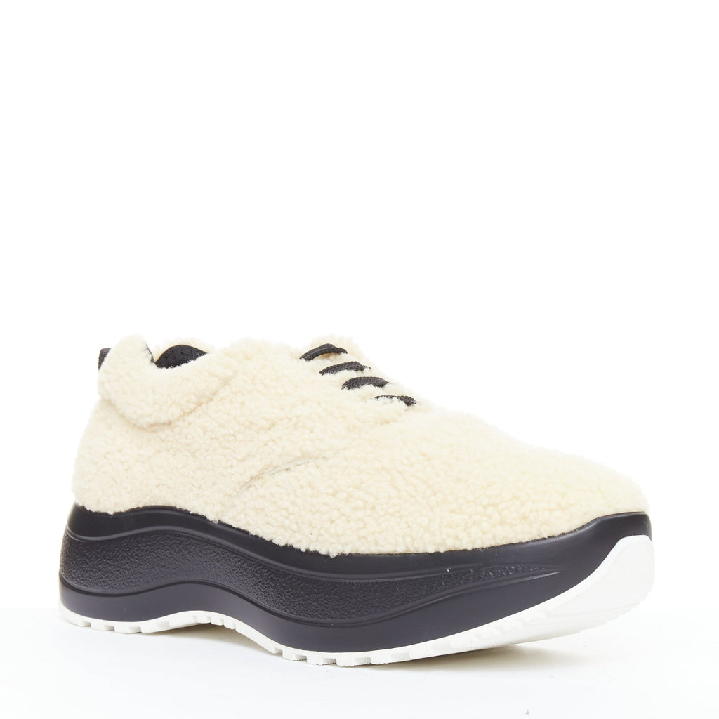 Women's Celine Delivery Shearling Sneakers