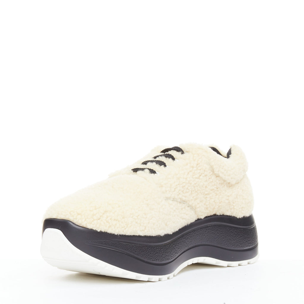 Women's Celine Delivery Shearling Sneakers