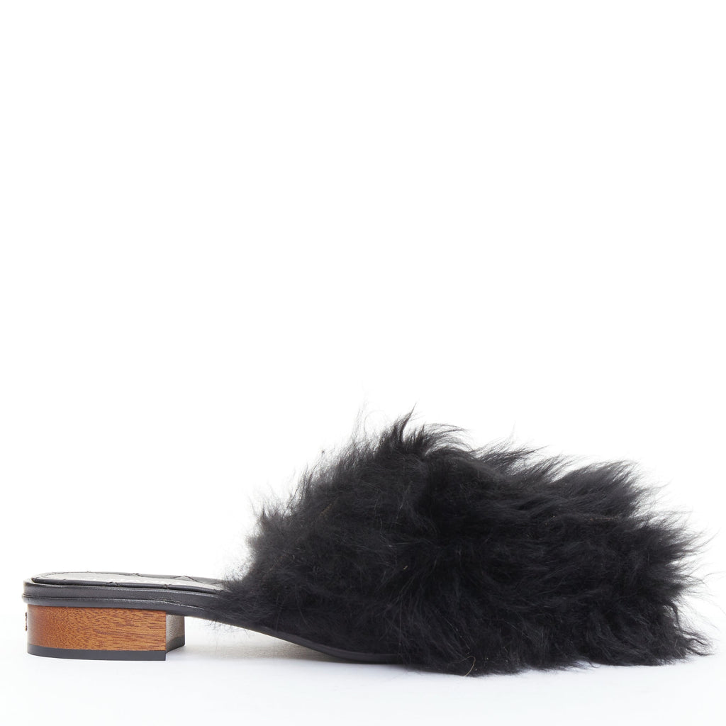 Women's Chanel Lamb Fur Fluffy Slippers