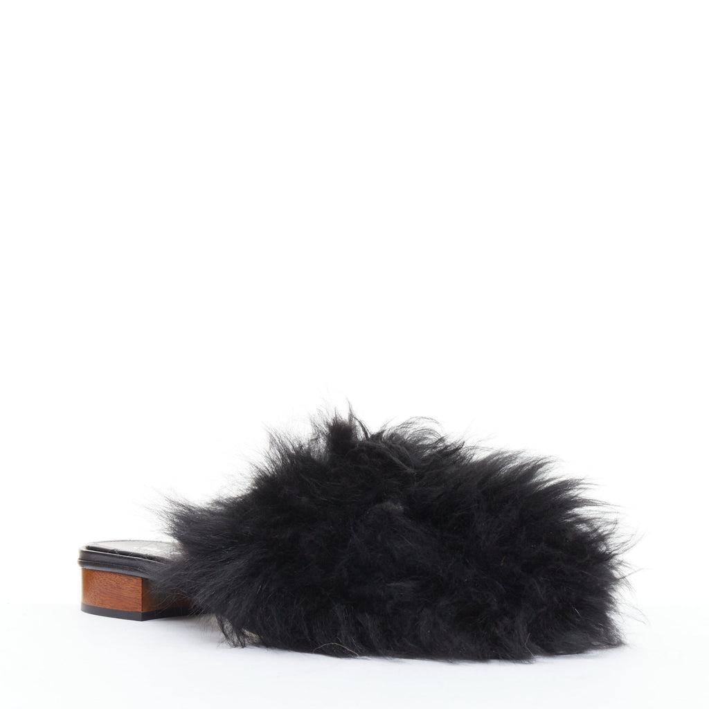 Women's Chanel Lamb Fur Fluffy Slippers