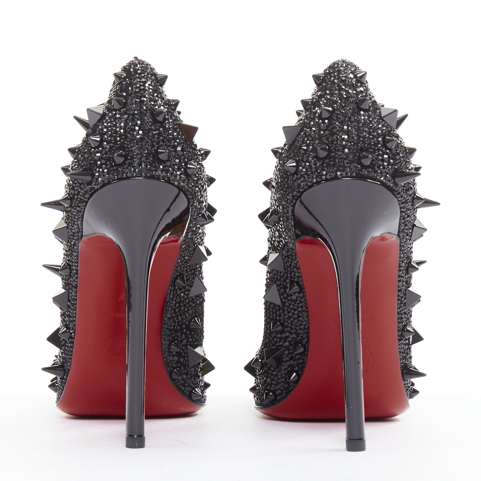 Women's Christian Louboutin Crystal Spike Pumps
