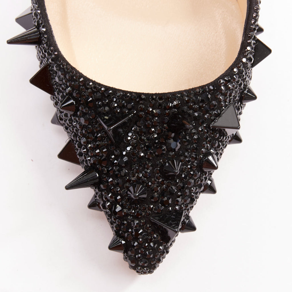 Women's Christian Louboutin Crystal Spike Pumps