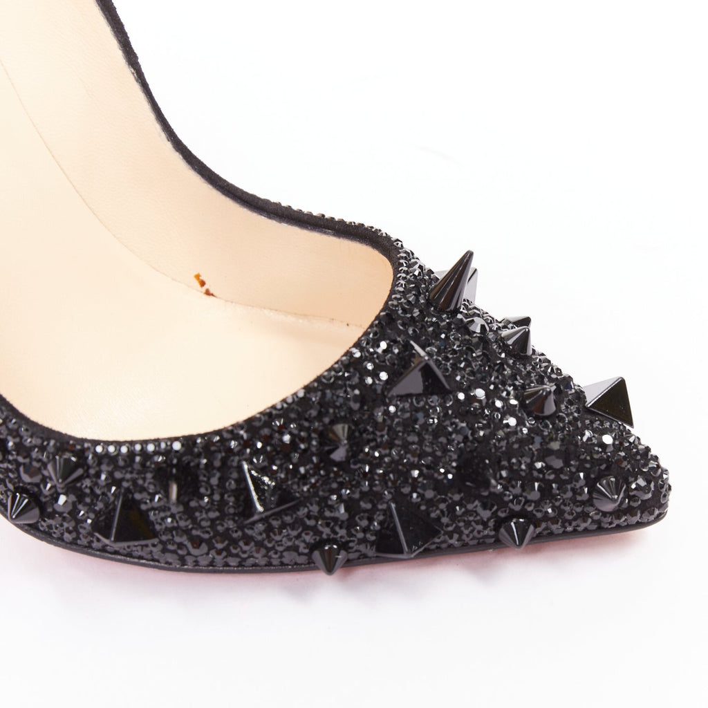 Women's Christian Louboutin Crystal Spike Pumps
