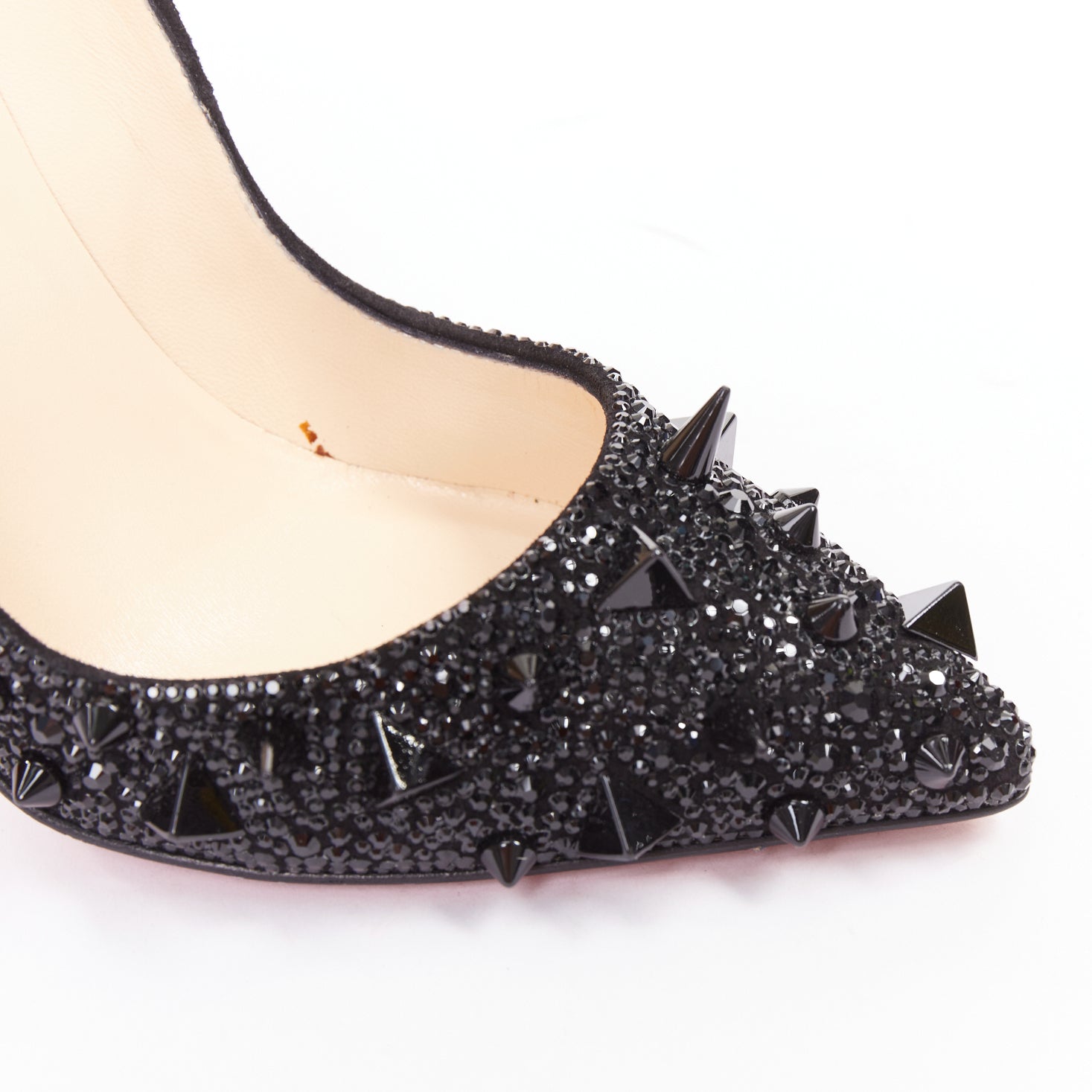 Women's Christian Louboutin Crystal Spike Pumps