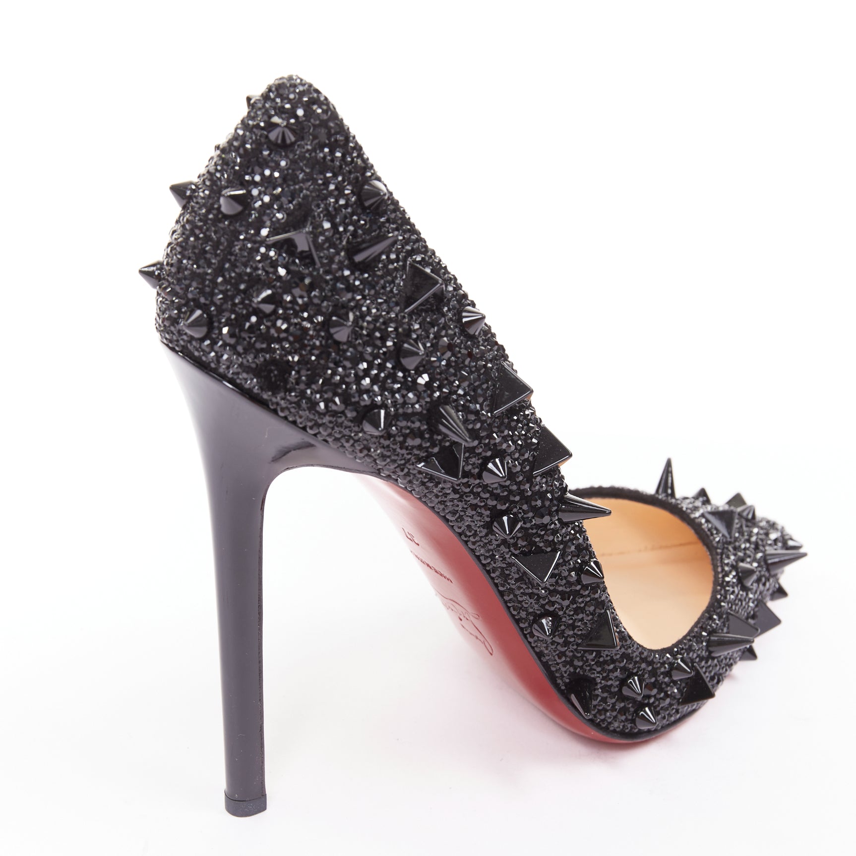 Women's Christian Louboutin Crystal Spike Pumps