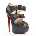 Women's Christian Louboutin Bow Platform Heels