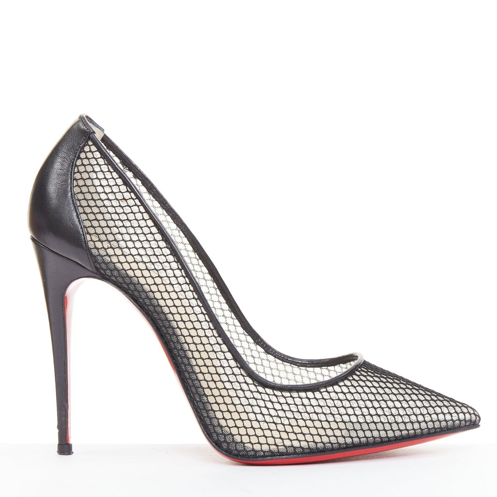 Women's Christian Louboutin Mesh Pumps