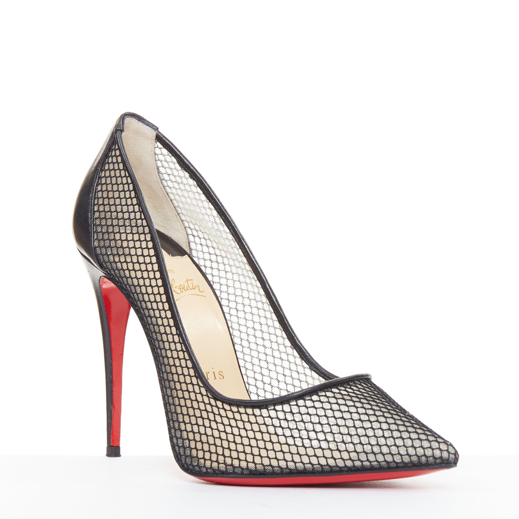 Women's Christian Louboutin Mesh Pumps